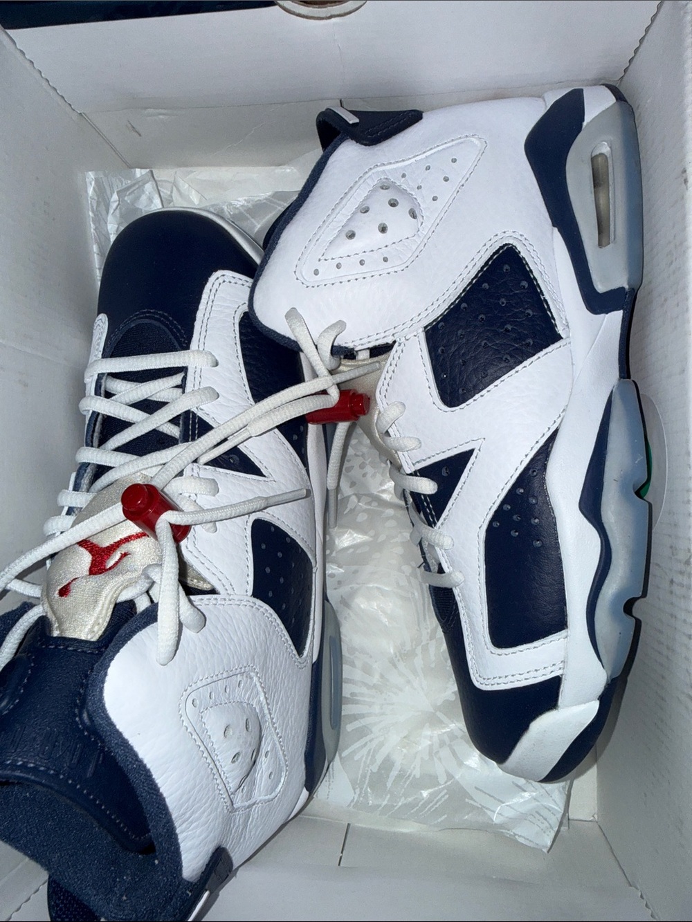 Nike jordans Navy and White Retro Sneakers